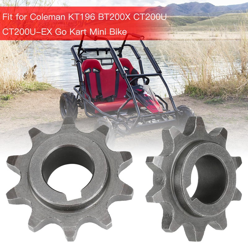 GREHUA 40 41 420 Chain Sprocket 10 Tooth 5/8"" Bore 3/16"" Keyway for Coleman CT200U BT200X CT200U-EX KT196 200cc Trailmaster XRX 208cc Hammerhead Mudhead 80T Mini Bike 20/30 Series Torque Converter - Image 3